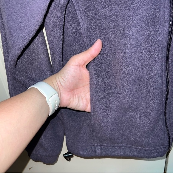 Columbia Small Purple Fleece Zip-Up Sweater - Picture 6 of 9